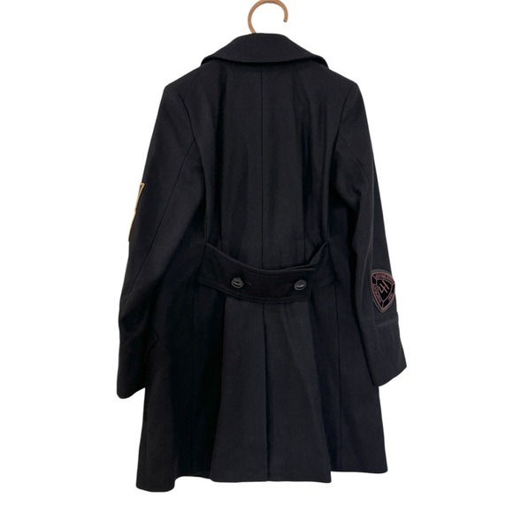 Coach wool Military Patch Naval Pea Coat NWOT - Picture 7 of 16